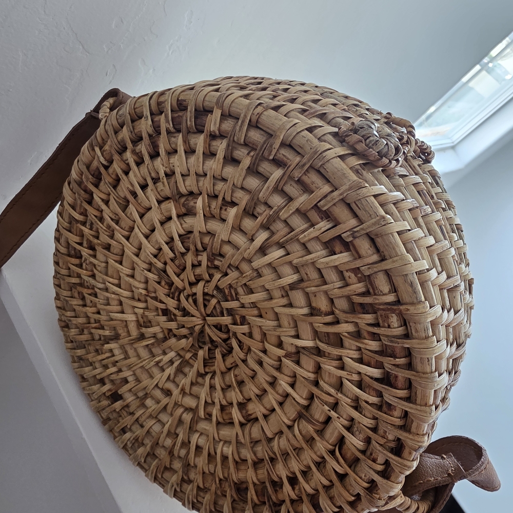 Forever 21 Natural Woven Basket Bag